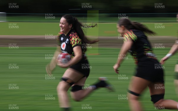 050526 - Wales Women Rugby Training Session - Jorja Aiono during training ahead of the 6 Nations match against Ireland