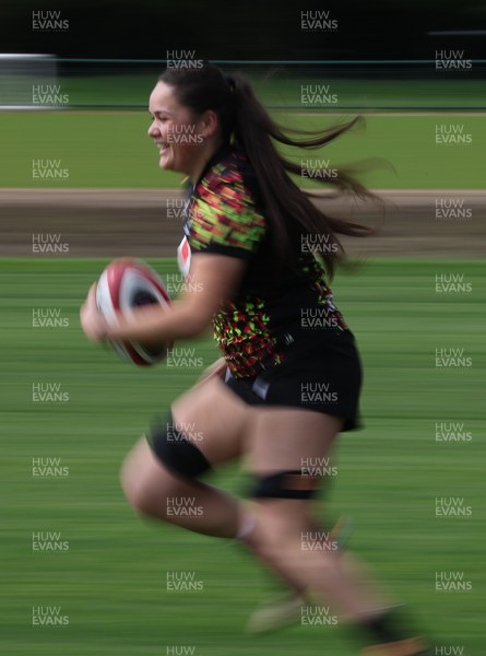 050526 - Wales Women Rugby Training Session - Jorja Aiono during training ahead of the 6 Nations match against Ireland