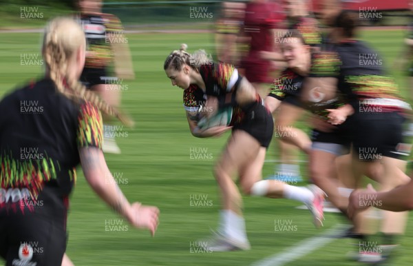050526 - Wales Women Rugby Training Session - Keira Bevan during training ahead of the 6 Nations match against Ireland