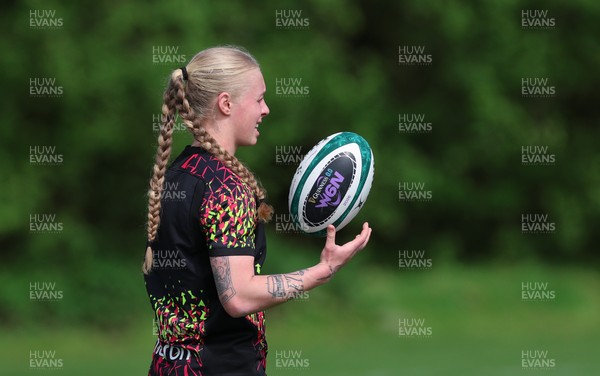 050526 - Wales Women Rugby Training Session - Nikita Prothero during training ahead of the 6 Nations match against Ireland
