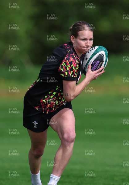 050526 - Wales Women Rugby Training Session - Carys Cox during training ahead of the 6 Nations match against Ireland