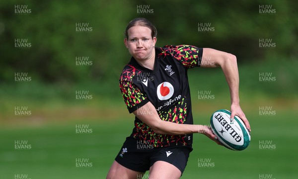 050526 - Wales Women Rugby Training Session - Carys Cox during training ahead of the 6 Nations match against Ireland