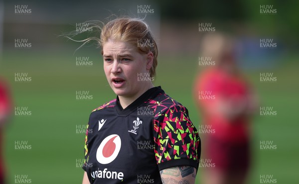 050526 - Wales Women Rugby Training Session - Bethan Lewis during training ahead of the 6 Nations match against Ireland