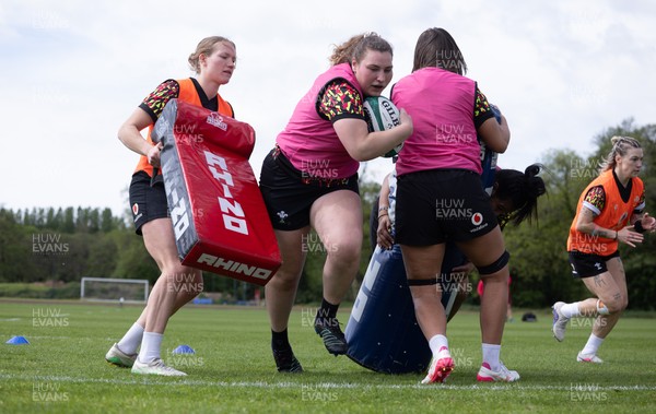 050526 - Wales Women Rugby Training Session - Gwenllian Pyrs during training ahead of the 6 Nations match against Ireland