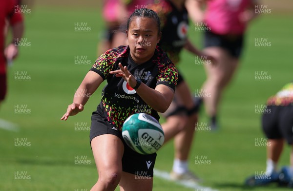 050526 - Wales Women Rugby Training Session - Jenna De Vera during training ahead of the 6 Nations match against Ireland