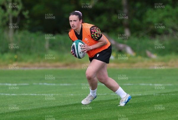 050526 - Wales Women Rugby Training Session - Kayleigh Powell during training ahead of the 6 Nations match against Ireland