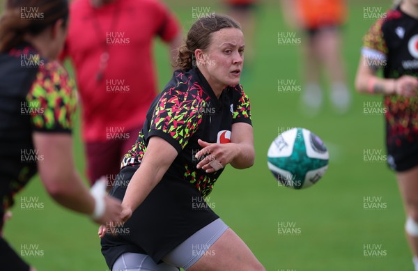 050526 - Wales Women Rugby Training Session - Lleucu George during training ahead of the 6 Nations match against Ireland