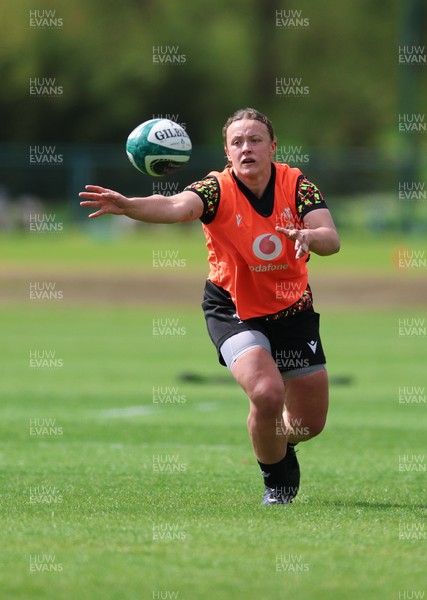 050526 - Wales Women Rugby Training Session - Lleucu George during training ahead of the 6 Nations match against Ireland