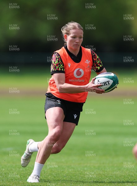 050526 - Wales Women Rugby Training Session - Carys Cox during training ahead of the 6 Nations match against Ireland