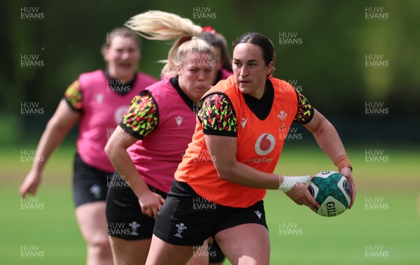 050526 - Wales Women Rugby Training Session - Courtney Keight during training ahead of the 6 Nations match against Ireland