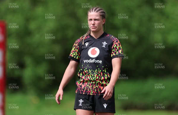 050526 - Wales Women Rugby Training Session - Amy Williams during training ahead of the 6 Nations match against Ireland