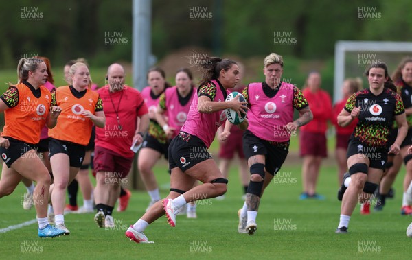 050526 - Wales Women Rugby Training Session - Bryonie King during training ahead of the 6 Nations match against Ireland