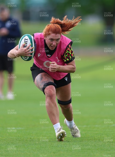 050526 - Wales Women Rugby Training Session - Georgia Evans during training ahead of the 6 Nations match against Ireland