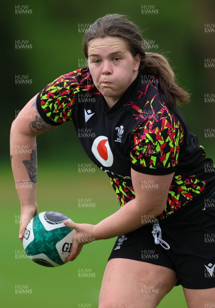 050526 - Wales Women Rugby Training Session - Maisie Davies during training ahead of the 6 Nations match against Ireland