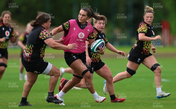 050526 - Wales Women Rugby Training Session - Bryonie King during training ahead of the 6 Nations match against Ireland