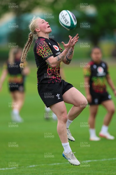 050526 - Wales Women Rugby Training Session - Nikita Prothero during training ahead of the 6 Nations match against Ireland