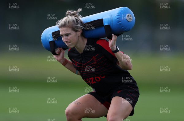 050722 - Wales Women Rugby Squad back in training as the road to the World Cup begins - Kiera Bevan during training