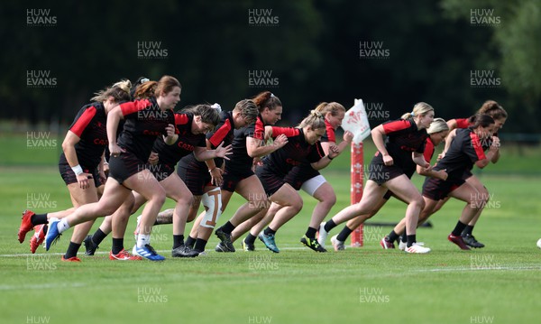 050722 - Wales Women Rugby Squad back in training as the road to the World Cup begins - Wales during training