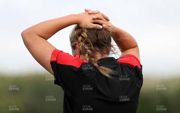 050722 - Wales Women Rugby Squad back in training as the road to the World Cup begins - Alisha Butchers during training