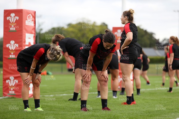 050722 - Wales Women Rugby Squad back in training as the road to the World Cup begins - Sioned Harries during training