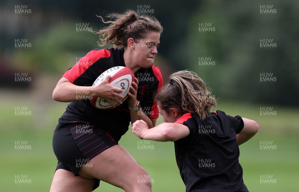 050722 - Wales Women Rugby Squad back in training as the road to the World Cup begins - Natalia John during training