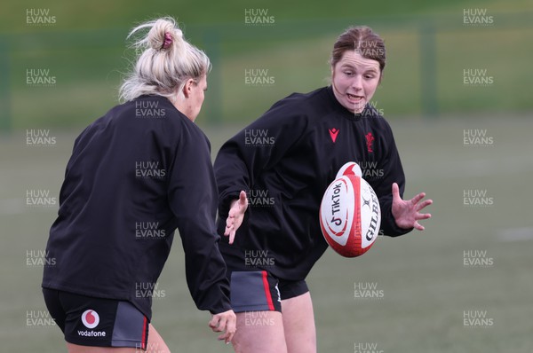 060423 -  Wales Women Rugby Squad Training session - Kate Williams during a training session ahead of their TicTok Women’s 6 Nations match against England