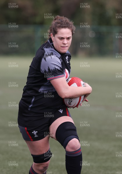 060423 -  Wales Women Rugby Squad - Natalia John during a training session ahead of their TicTok Women’s 6 Nations match against England
