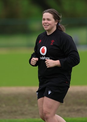 060526 - Wales Women Rugby Training Session - Maisie Davies during training ahead of the 6 Nations match against Ireland