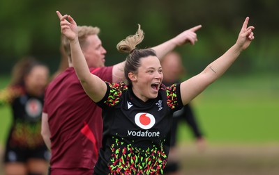 060526 - Wales Women Rugby Training Session - Alisha Joyce during training ahead of the 6 Nations match against Ireland