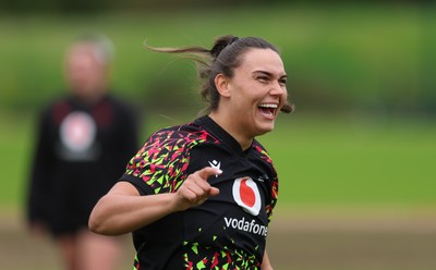 060526 - Wales Women Rugby Training Session - Bryonie King during training ahead of the 6 Nations match against Ireland