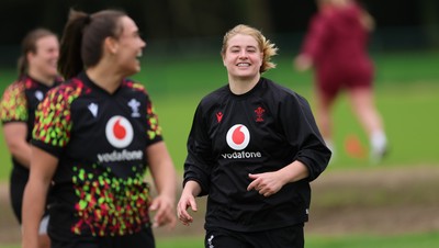 060526 - Wales Women Rugby Training Session - Bethan Lewis during training ahead of the 6 Nations match against Ireland