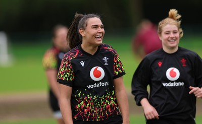 060526 - Wales Women Rugby Training Session - Bryonie King during training ahead of the 6 Nations match against Ireland