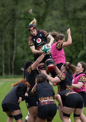 060526 - Wales Women Rugby Training Session - Bethan Lewis during training ahead of the 6 Nations match against Ireland