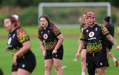 060526 - Wales Women Rugby Training Session - Maisie Davies during training ahead of the 6 Nations match against Ireland