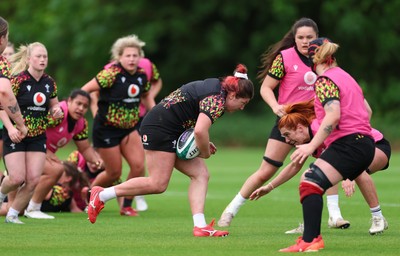 060526 - Wales Women Rugby Training Session - Stella Orrin during training ahead of the 6 Nations match against Ireland