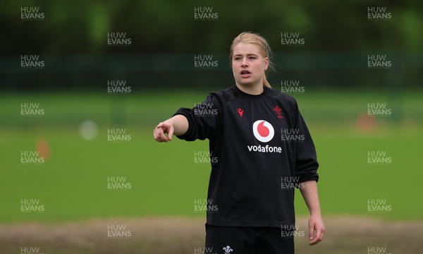 060526 - Wales Women Rugby Training Session - Bethan Lewis during training ahead of the 6 Nations match against Ireland