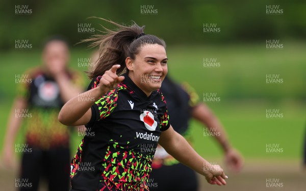 060526 - Wales Women Rugby Training Session - Bryonie King during training ahead of the 6 Nations match against Ireland