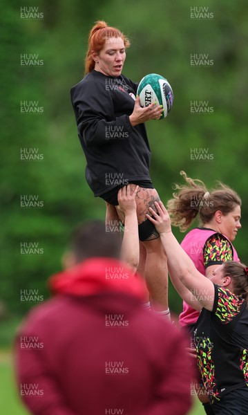 060526 - Wales Women Rugby Training Session - Georgia Evans during training ahead of the 6 Nations match against Ireland