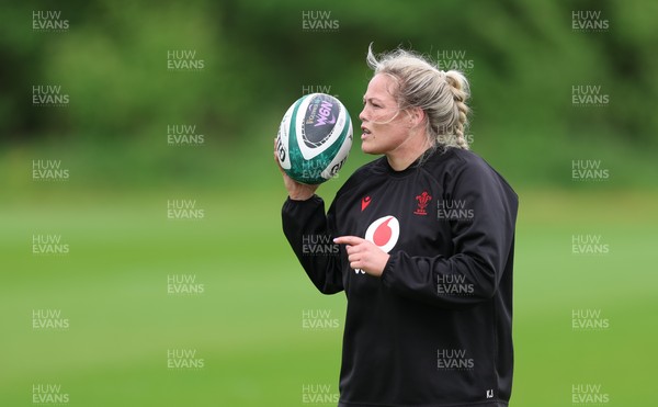 060526 - Wales Women Rugby Training Session - Kelsey Jones during training ahead of the 6 Nations match against Ireland