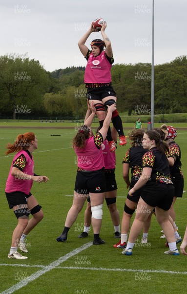 060526 - Wales Women Rugby Training Session - Bethan Lewis during training ahead of the 6 Nations match against Ireland