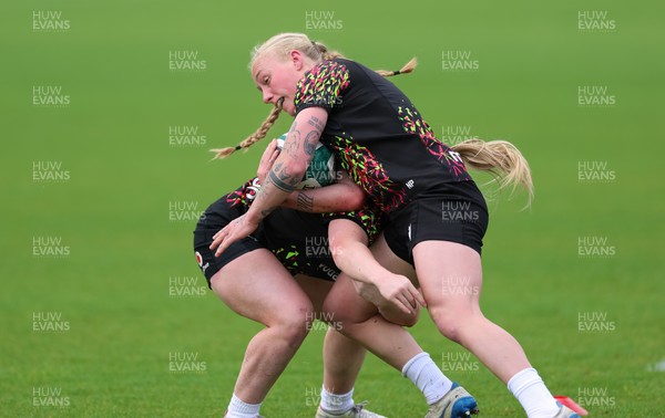 060526 - Wales Women Rugby Training Session - Nikita Prothero during training ahead of the 6 Nations match against Ireland
