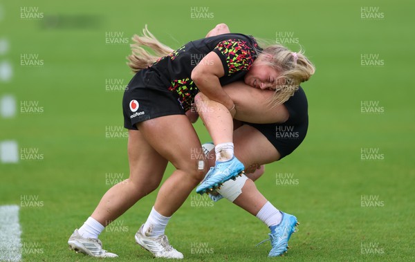 060526 - Wales Women Rugby Training Session - Kelsie Webster during training ahead of the 6 Nations match against Ireland