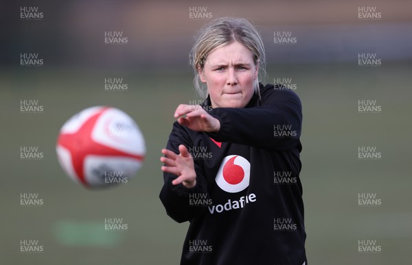 070323 - Wales Women Rugby Training Session - Alex Callender during training session