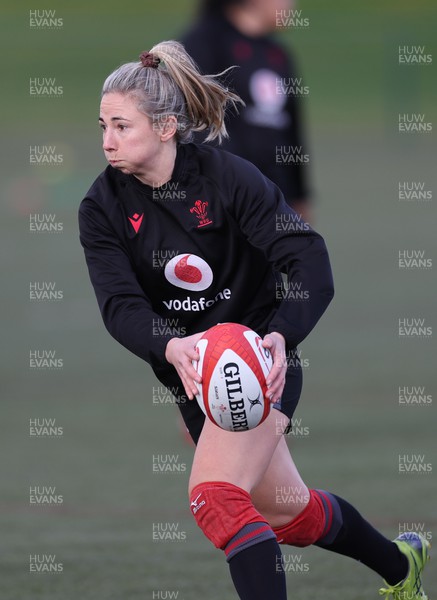 070323 - Wales Women Rugby Training Session - Elinor Snowsill during training session