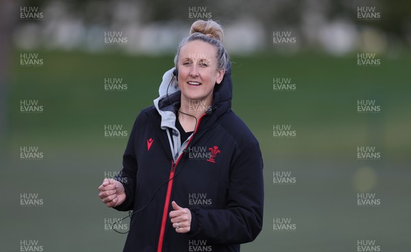 070323 - Wales Women Rugby Training Session - Medic Jo Perkins during training session