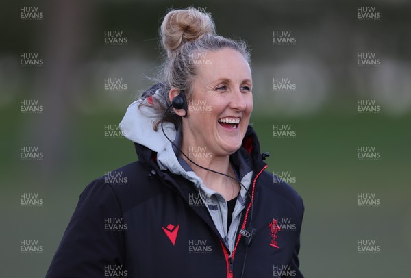 070323 - Wales Women Rugby Training Session - Medic Jo Perkins during training session
