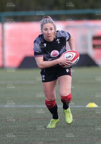 070323 - Wales Women Rugby Training Session - Elinor Snowsill during training session