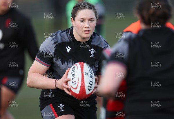 070323 - Wales Women Rugby Training Session - Gwen Crabb during training session