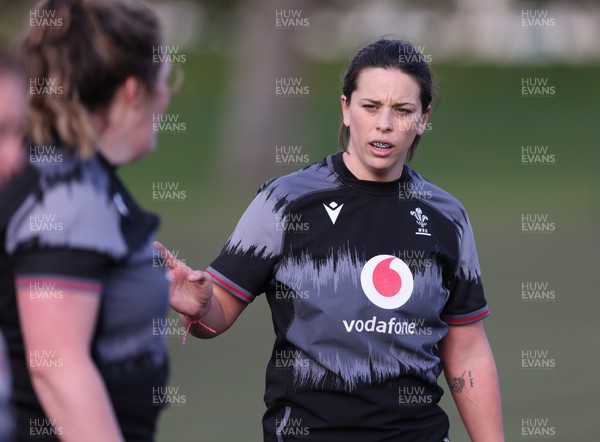070323 - Wales Women Rugby Training Session - Sioned Harries during training session
