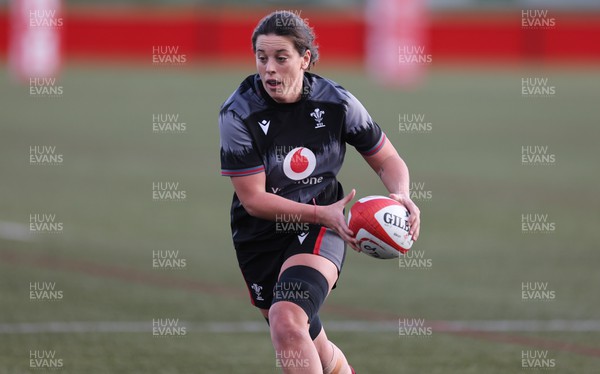 070323 - Wales Women Rugby Training Session - Sioned Harries during training session